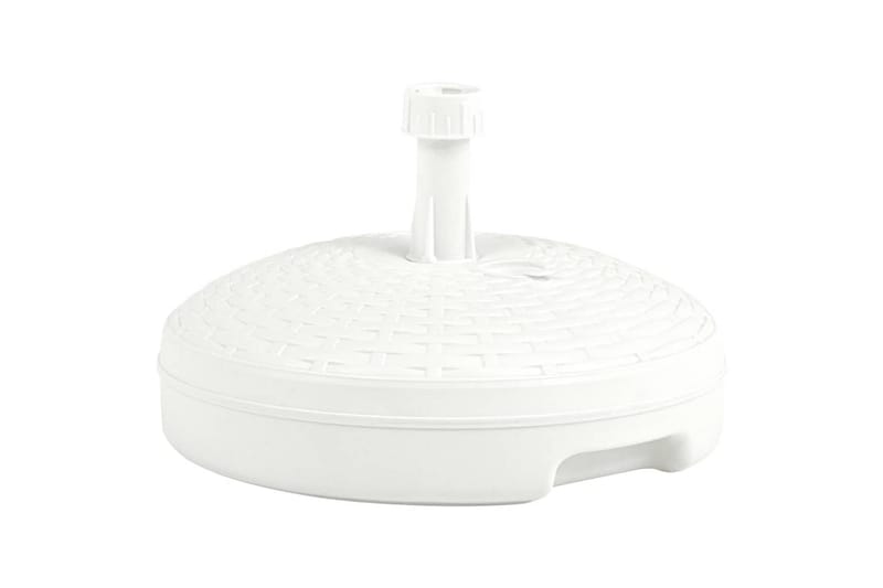 Parasollfot sand/vattenfylld 20 L vit plastrotting - Vit - Utemöbler - Solskydd - Parasoll - Parasollfot