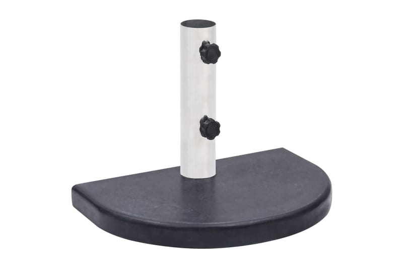 Parasollfot svart 40x28x4 cm granit - Svart - Utemöbler - Solskydd - Parasoll - Parasollfot