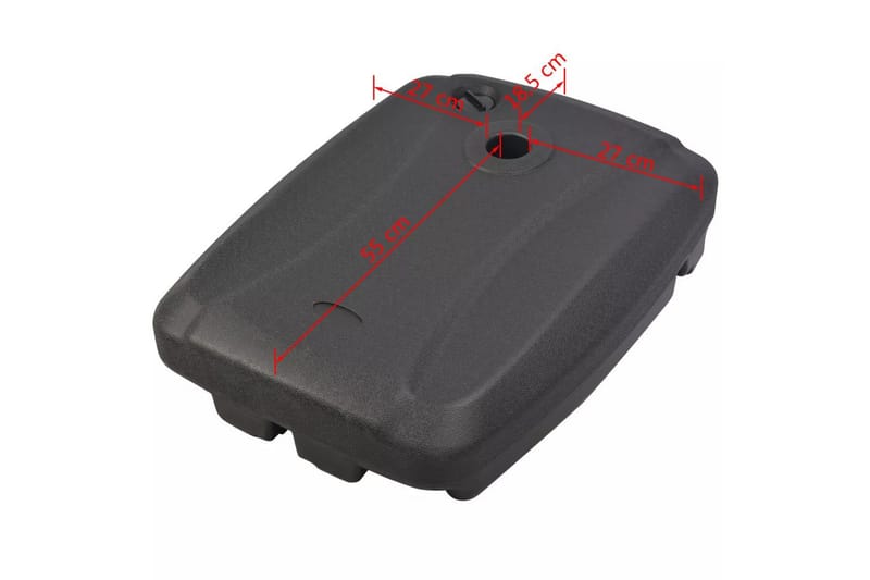 Parasollfot svart - Svart - Utemöbler - Solskydd - Parasoll - Parasollfot