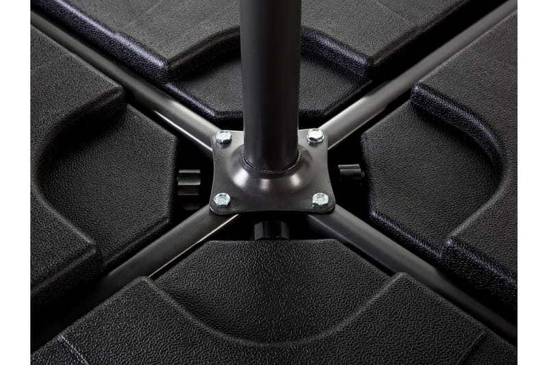 Sunny Parasollfotsvikt 52 cm 4 Delar - Svart - Utemöbler - Solskydd - Parasoll - Parasollfot