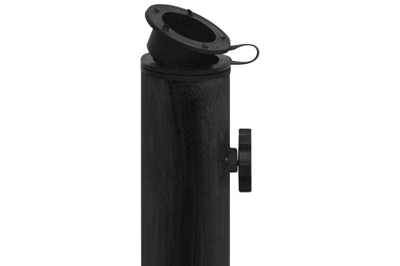 Parasollfot svart 44x44x31 cm gjutjärn - Svart - Utemöbler - Solskydd - Parasoll - Parasollfot