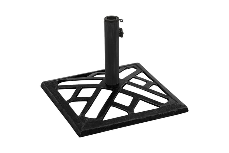 Parasollfot svart 44x44x31 cm gjutjärn - Svart - Utemöbler - Solskydd - Parasoll - Parasollfot