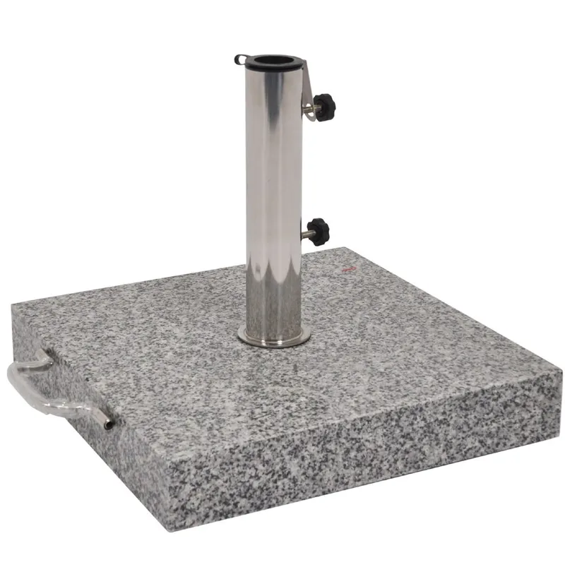 Parasollfot utomhus granit 60, Ljusgrå