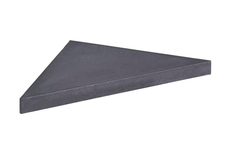 Viktplatta för parasoll svart granit fyrkantig 15 kg - Parasollfot