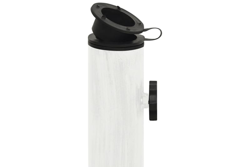 Parasollfot vit 44x44x31 cm gjutjärn - Vit - Utemöbler - Solskydd - Parasoll - Parasollfot