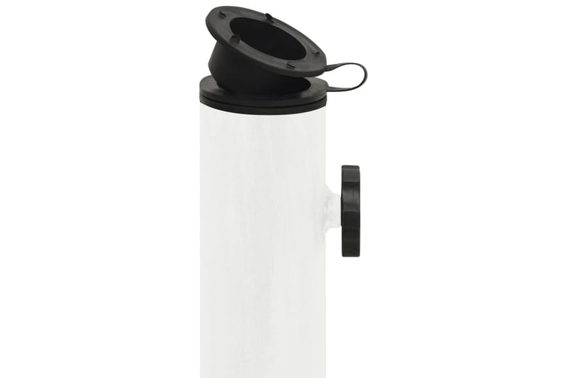 Parasollfot vit 44x44x31 cm gjutjärn - Vit - Utemöbler - Solskydd - Parasoll - Parasollfot