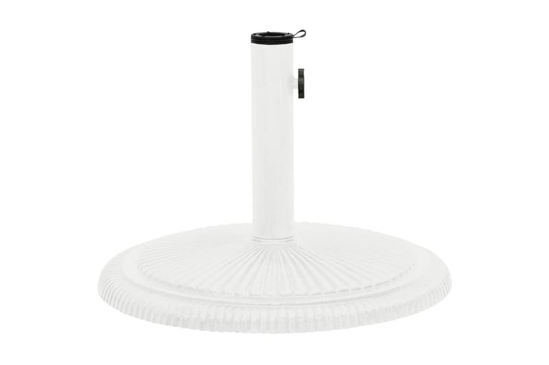 Parasollfot vit 45x45x30 cm gjutjärn - Vit - Utemöbler - Solskydd - Parasoll - Parasollfot
