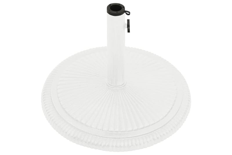 Parasollfot vit 45x45x30 cm gjutjärn - Vit - Utemöbler - Solskydd - Parasoll - Parasollfot