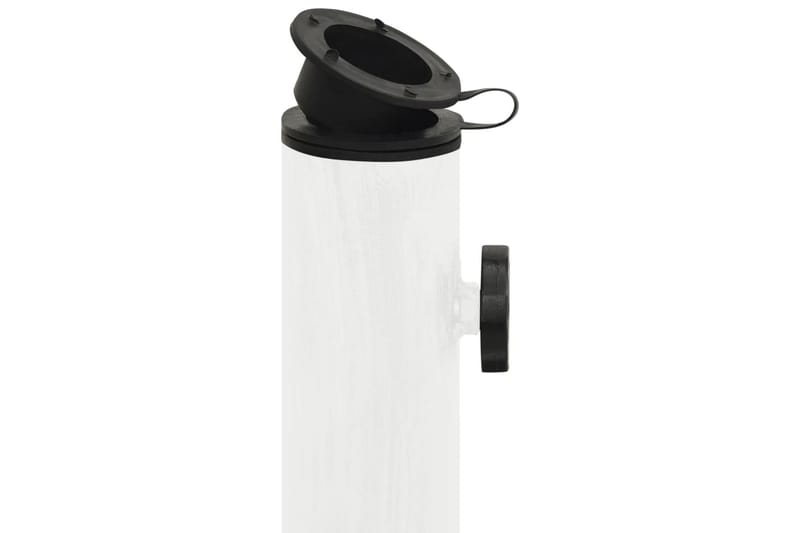 Parasollfot vit 45x45x30 cm gjutjärn - Vit - Utemöbler - Solskydd - Parasoll - Parasollfot