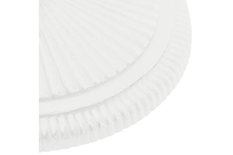 Parasollfot vit 45x45x30 cm gjutjärn - Vit - Utemöbler - Solskydd - Parasoll - Parasollfot