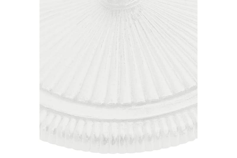 Parasollfot vit 45x45x30 cm gjutjärn - Vit - Utemöbler - Solskydd - Parasoll - Parasollfot