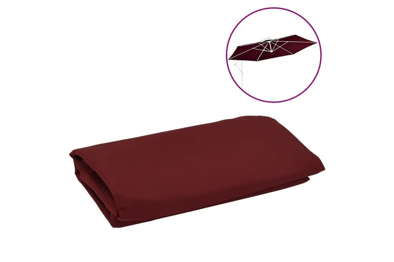 Reservtyg för frihängande parasoll vinröd 350 cm - Utemöbler - Solskydd - Parasoll