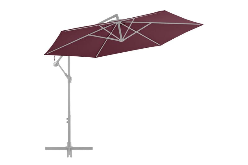 Reservtyg för frihängande parasoll vinröd 300 cm - Hängparasoll