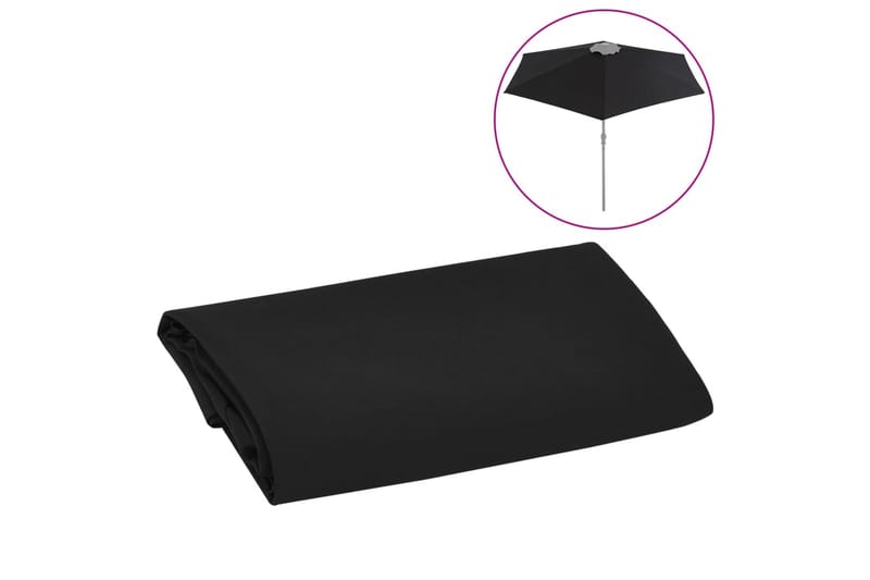 Reservtyg för parasoll svart 300 cm - Utemöbler - Solskydd - Parasoll