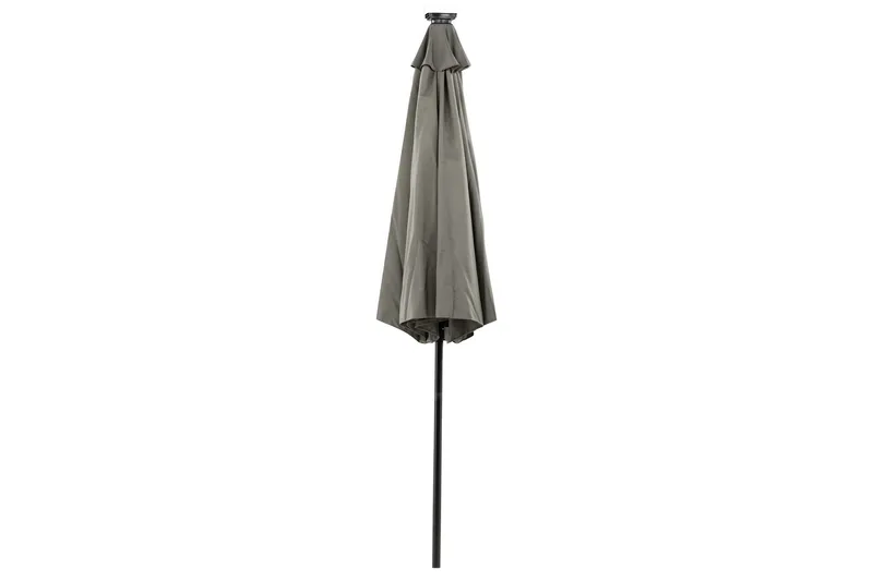 Sabal Parasoll 270 cm med LED - Grå - Utemöbler - Solskydd - Parasoll