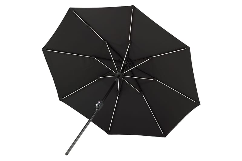 Sabal Parasoll 270 cm med LED - Svart - Utemöbler - Solskydd - Parasoll