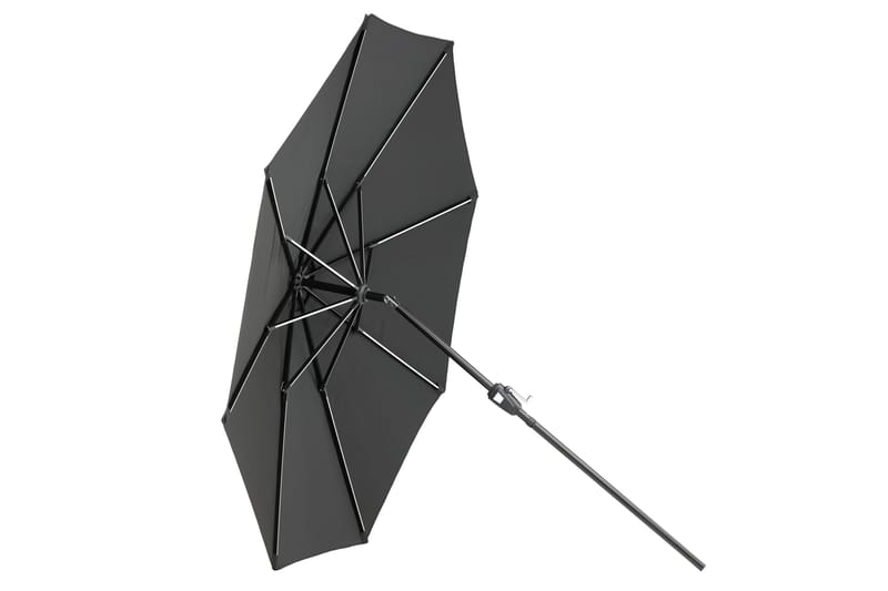 Sabal Parasoll 270 cm med LED - Svart - Utemöbler - Solskydd - Parasoll