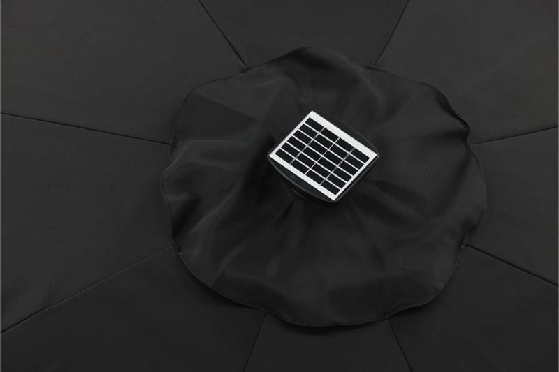 Sabal Parasoll 270 cm med LED - Svart - Utemöbler - Solskydd - Parasoll