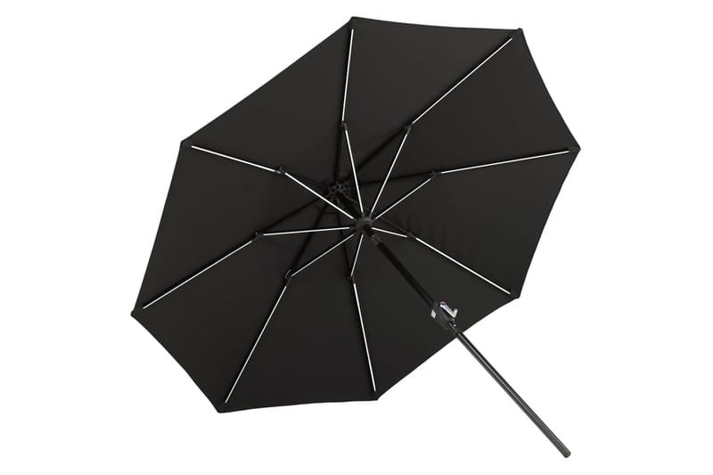 Sabal Parasoll 270 cm med LED - Svart - Utemöbler - Solskydd - Parasoll