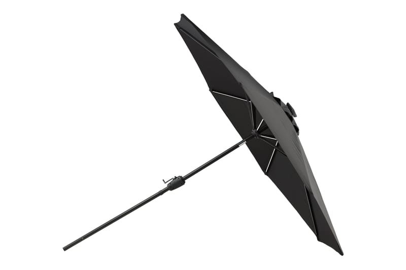 Sabal Parasoll 270 cm med LED - Svart - Utemöbler - Solskydd - Parasoll