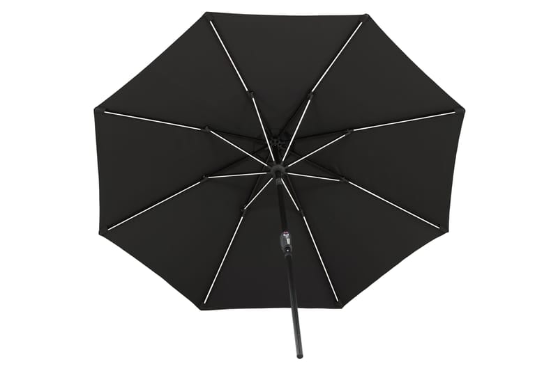 Sabal Parasoll 270 cm med LED - Svart - Utemöbler - Solskydd - Parasoll