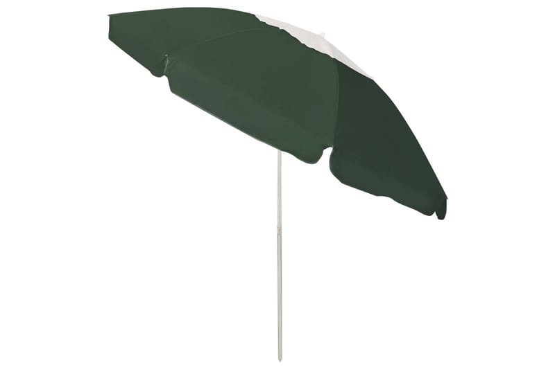 Strandparasoll grön 240 cm - Grön - Utemöbler - Solskydd - Parasoll - Strandparasoll