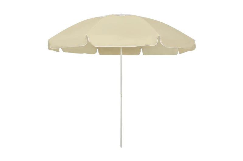 Strandparasoll gul 240 cm - Gul - Utemöbler - Solskydd - Parasoll - Strandparasoll