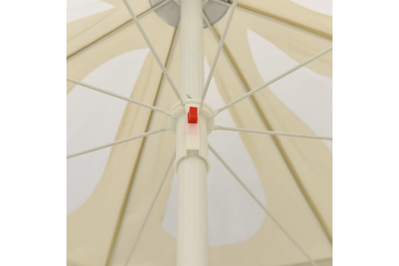 Strandparasoll gul 240 cm - Gul - Utemöbler - Solskydd - Parasoll - Strandparasoll