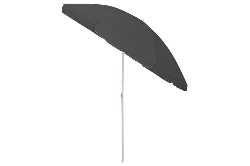 Strandparasoll antracit 240 cm - Antracit - Utemöbler - Solskydd - Parasoll - Strandparasoll