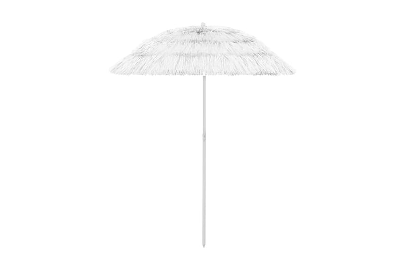 Strandparasoll vit 180 cm - Vit - Utemöbler - Solskydd - Parasoll - Strandparasoll