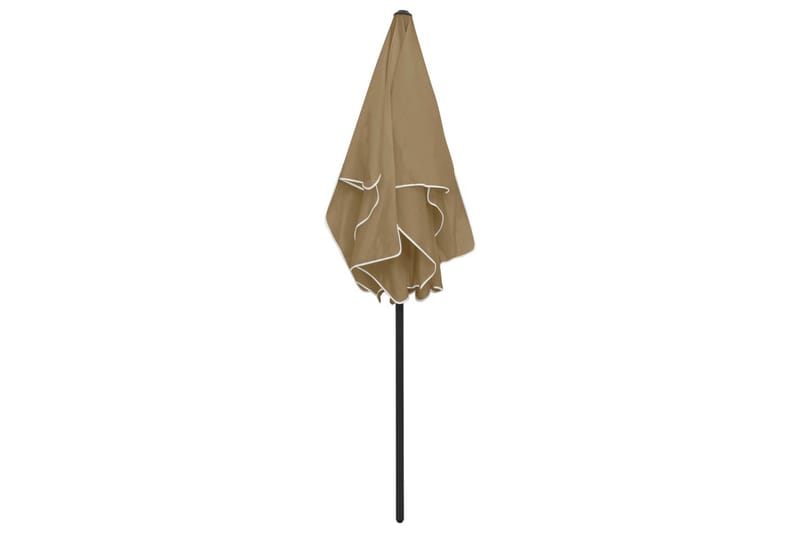 Strandparasoll taupe 180x120 cm - Taupe - Utemöbler - Solskydd - Parasoll - Strandparasoll