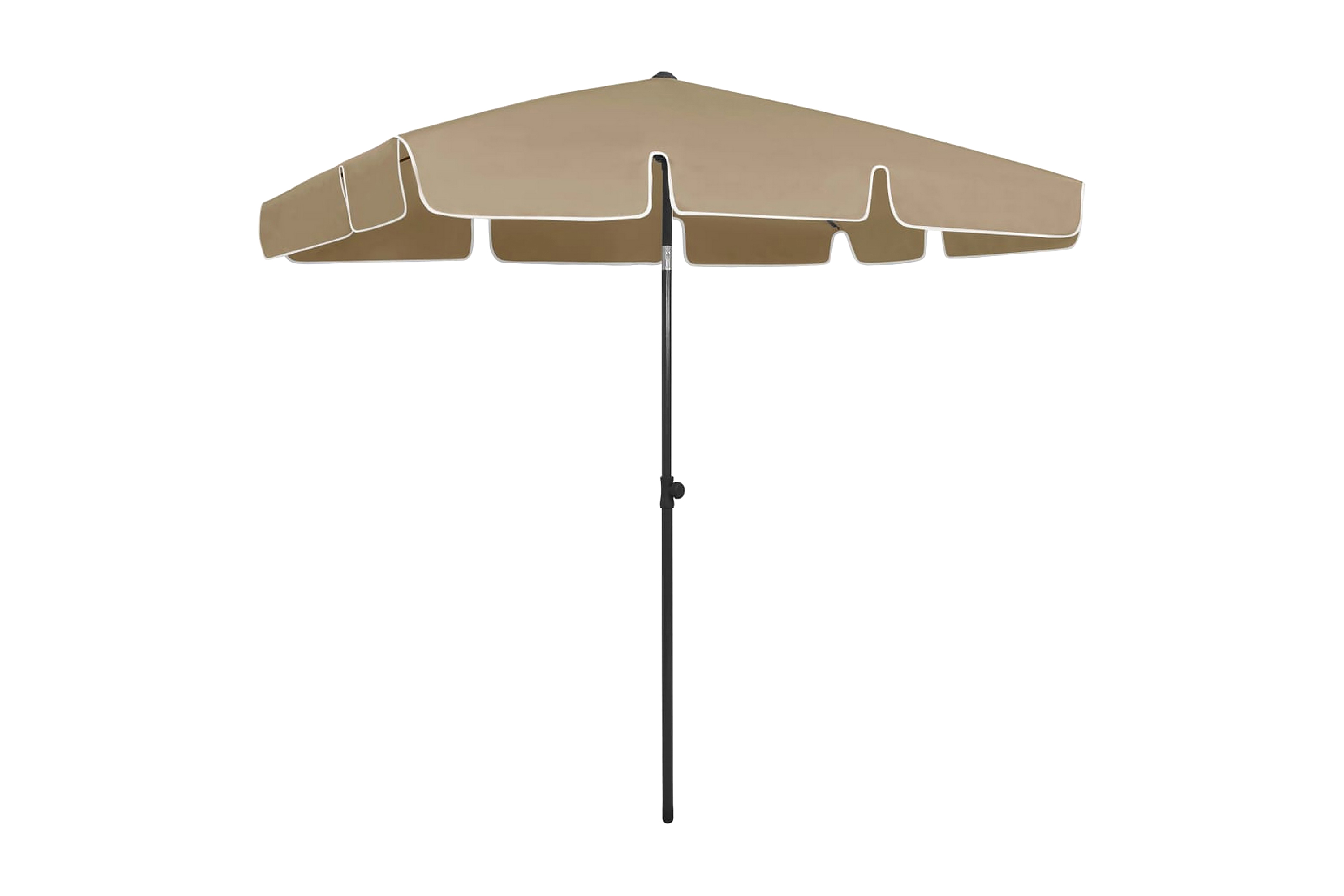Be Basic Strandparasoll taupe 200×125 cm – Taupe
