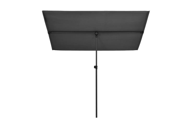Trädgårdsparasoll med aluminiumstång 180x130 cm antracit - Grå - Utemöbler - Solskydd - Parasoll