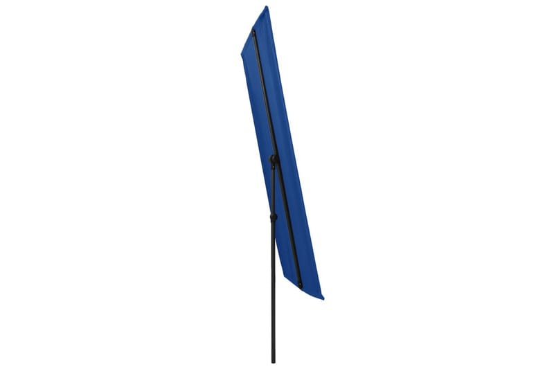Trädgårdsparasoll med aluminiumstång 180x130 cm azurblå - Blå - Utemöbler - Solskydd - Parasoll
