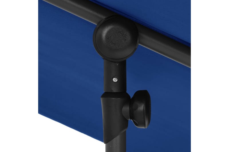 Trädgårdsparasoll med aluminiumstång 180x130 cm azurblå - Blå - Utemöbler - Solskydd - Parasoll
