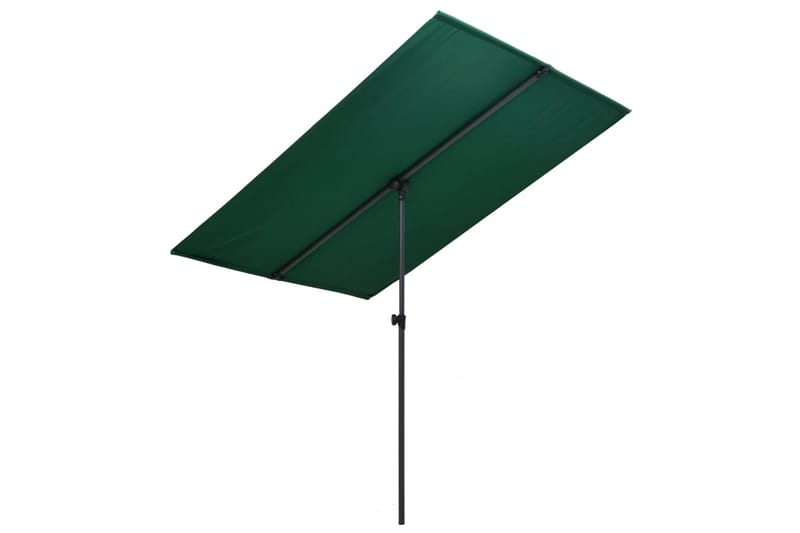 Trädgårdsparasoll med aluminiumstång 180x130 cm grön - Grön - Utemöbler - Solskydd - Parasoll