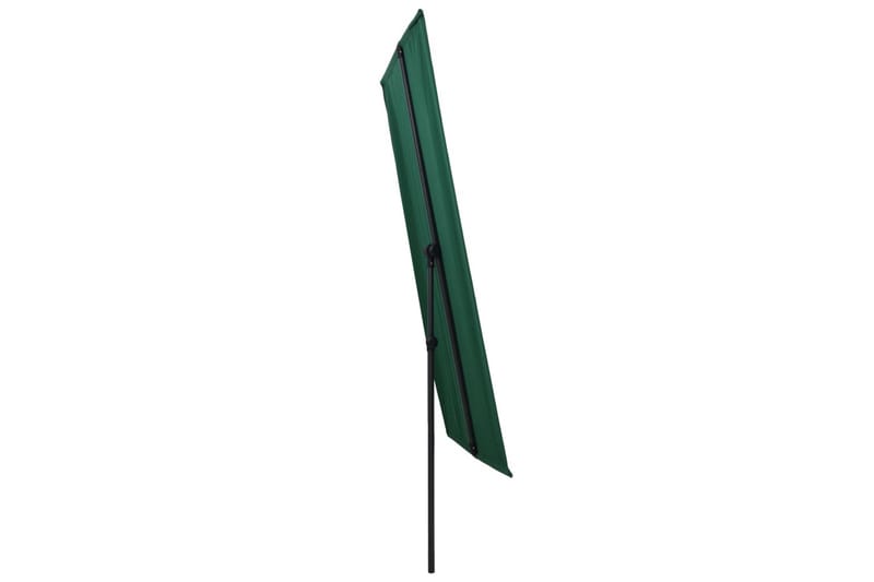 Trädgårdsparasoll med aluminiumstång 180x130 cm grön - Grön - Utemöbler - Solskydd - Parasoll