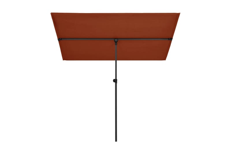 Trädgårdsparasoll med aluminiumstång 180x130 cm terrakotta - Brun - Utemöbler - Solskydd - Parasoll
