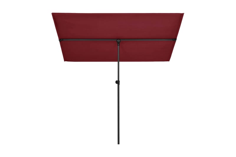 Trädgårdsparasoll med aluminiumstång 180x130 cm vinröd - Röd - Utemöbler - Solskydd - Parasoll