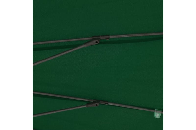 Trädgårdsparasoll med aluminiumstång 270 cm grön - Grön - Utemöbler - Solskydd - Parasoll