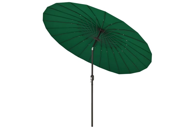 Trädgårdsparasoll med aluminiumstång 270 cm grön - Grön - Utemöbler - Solskydd - Parasoll