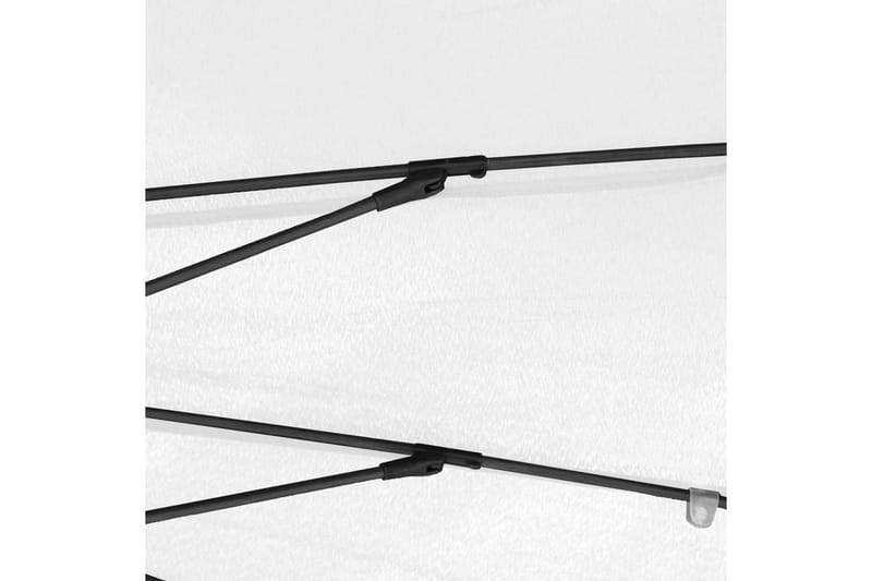 Trädgårdsparasoll med aluminiumstång 270 cm sandvit - Vit - Utemöbler - Solskydd - Parasoll