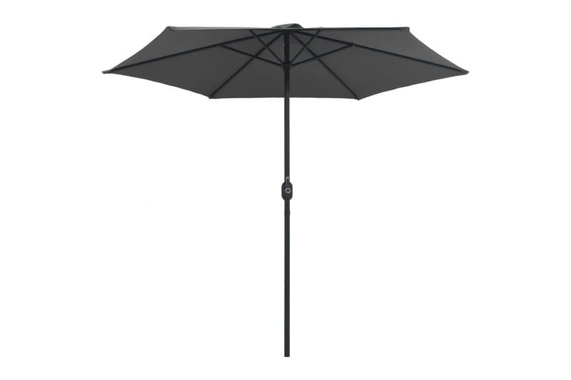 Trädgårdsparasoll med aluminiumstång 270x246 cm antracit - Grå - Utemöbler - Solskydd - Parasoll