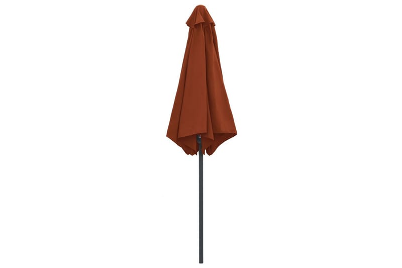 Trädgårdsparasoll med aluminiumstång 270x246 cm terrakotta - Brun - Utemöbler - Solskydd - Parasoll
