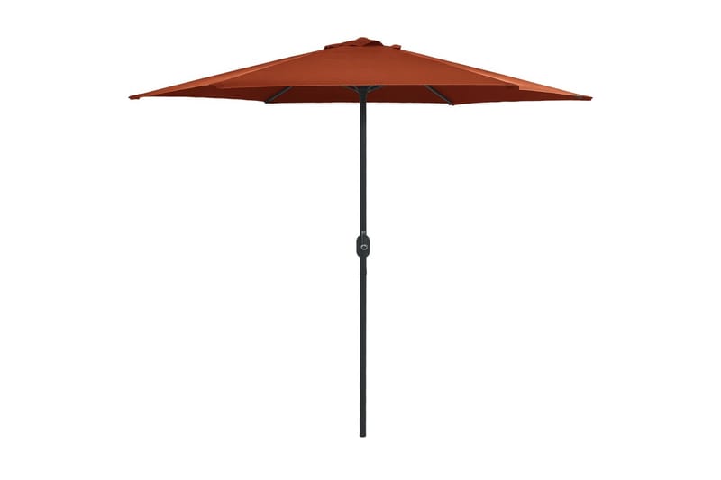 Trädgårdsparasoll med aluminiumstång 270x246 cm terrakotta - Brun - Utemöbler - Solskydd - Parasoll
