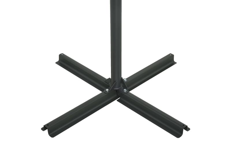 Trädgårdsparasoll med aluminiumstång 460x270 cm blå - Blå - Utemöbler - Solskydd - Parasoll