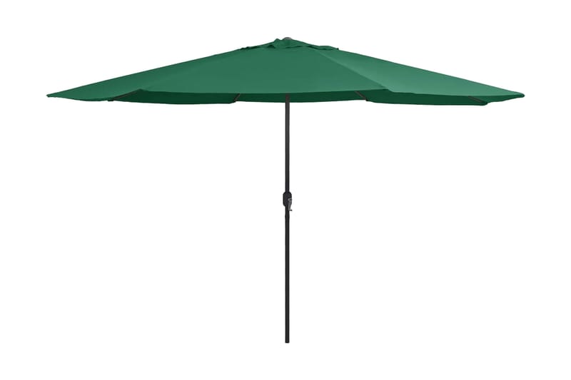 Trädgårdsparasoll med metallstång 400 cm grön - Grön - Utemöbler - Solskydd - Parasoll
