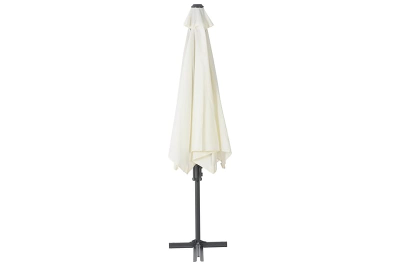 Trädgårdsparasoll med stålstång 300 cm sand - Beige - Utemöbler - Solskydd - Parasoll