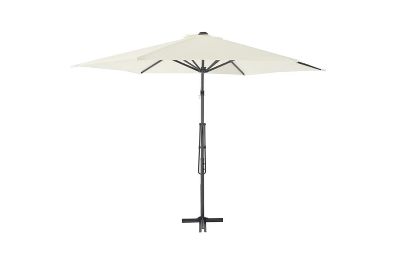 Trädgårdsparasoll med stålstång 300 cm sand - Beige - Utemöbler - Solskydd - Parasoll