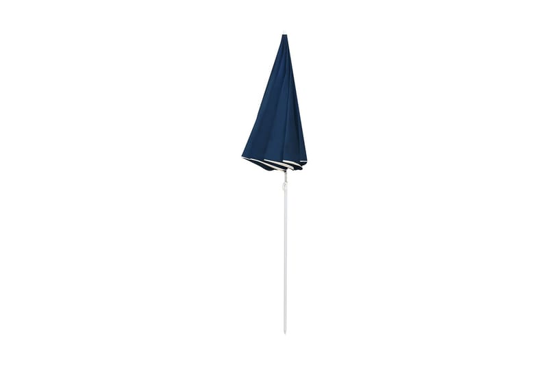 Trädgårdsparasoll med stålstång blå 180 cm - Blå - Utemöbler - Solskydd - Parasoll